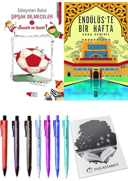 Endülüs'te Bir Hafta ve Şipşak Bilmeceler 3 2'li Set - Kalem