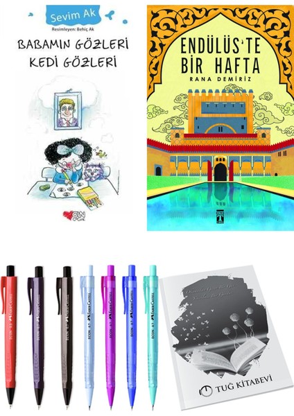 Endülüs'te Bir Hafta ve Babamın Gözleri Kedi Gözleri 2'li Set - Kalem