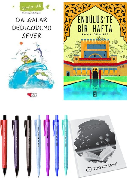 Endülüs'te Bir Hafta ve Dalgalar Dedikoduyu Sever 2'li Set - Kalem