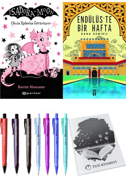 Endülüs'te Bir Hafta ve Isadora Moon 6 Okula Ejderha Götürüyor 2'li Set - Kalem