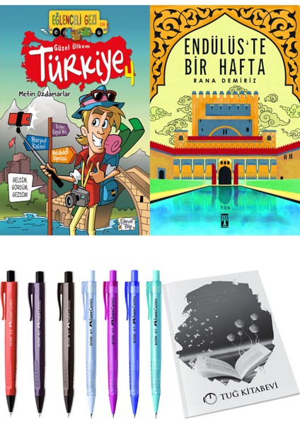 Endülüs'te Bir Hafta ve Güzel Ülkem Türkiye 4 2'li Set - Kalem
