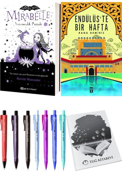 Endülüs'te Bir Hafta ve Mirabelle 1 Yaramazlık Peşinde 2'li Set - Kalem