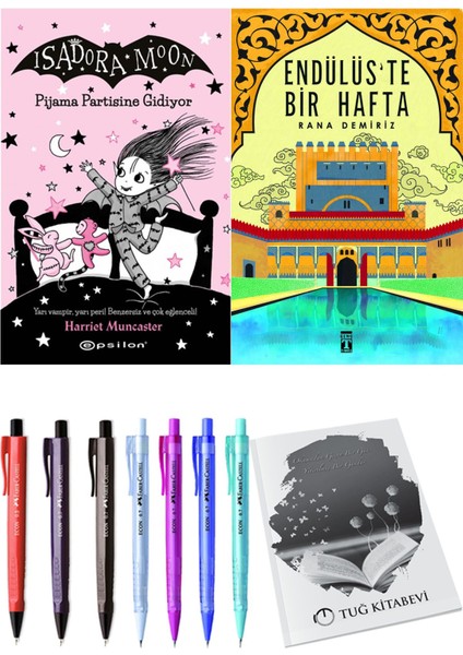 Endülüs'te Bir Hafta ve Isadora Moon 10 Pijama Partisine Gidiyor 2'li Set - Kalem