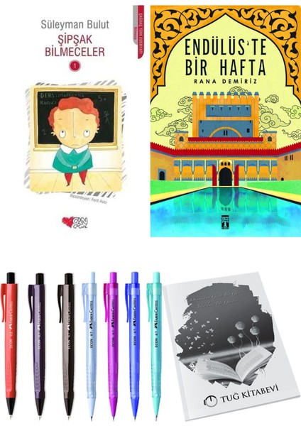 Endülüs'te Bir Hafta ve Şipşak Bilmeceler 1 2'li Set - Kalem