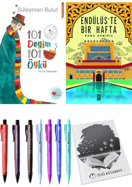 Endülüs'te Bir Hafta ve 101 Deyim 101 Öykü Süleyman Bulut 2'li Set - Kalem