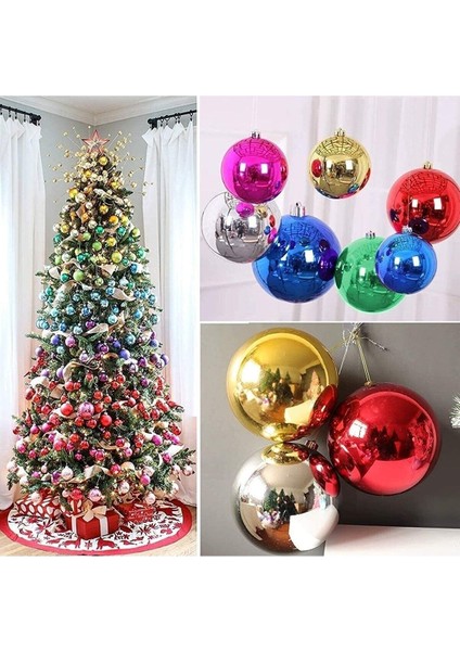 24'lü Renkli 4cm Yılbaşı Topları Süsleme Seti, Parlak ve Şık Dekorasyon Malzemeleri fırsatları