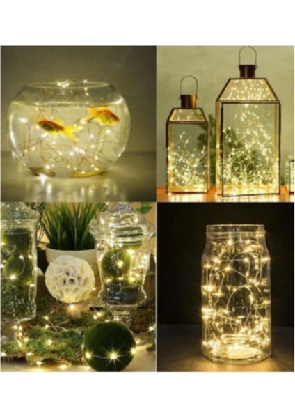 10MT Peri Günışığı 100 LED Pilli Noel Parti Yılbaşı Ağaç Dekor Aydınlatma Lamba Animasyonlu Süsleme modelleri