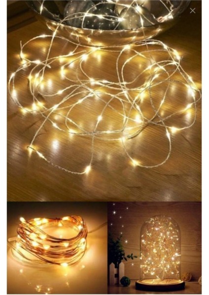 10MT Peri Günışığı 100 LED Pilli Noel Parti Yılbaşı Ağaç Dekor Aydınlatma Lamba Animasyonlu Süsleme fırsatları