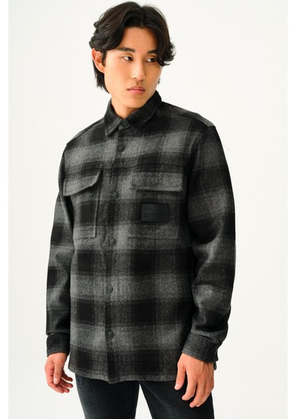 Siyah Erkek Gömlek LF2037243 LF2037243001