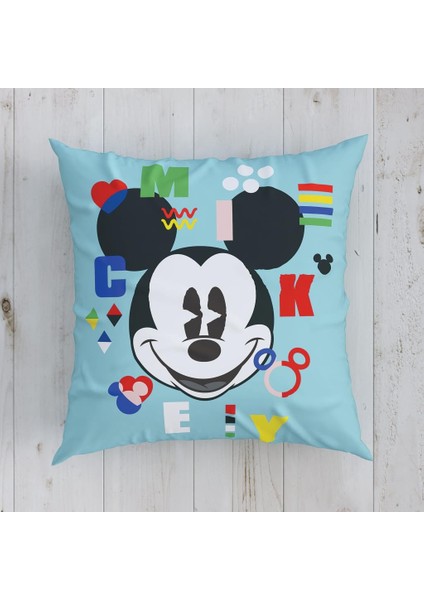 Lisanslı Kırlent Mickey Funny 40X40