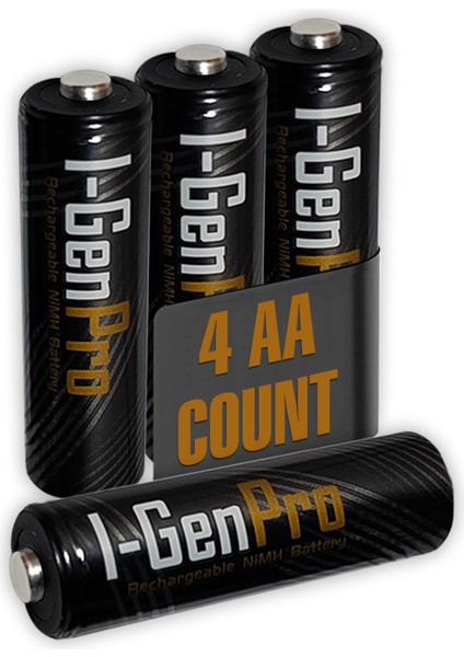 I-Gen Pro P161 4 Adet AA 2950 mAh Şarj Edilebilir Kalem Pil 1.2V Ni-MH Şarjlı Pil