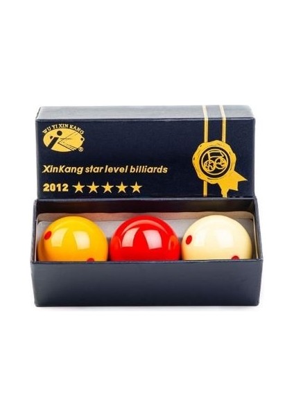 Xinkang Süper Pro Cup Benekli 3 Top Carom Bilardo Top Seti 61.5 Mm