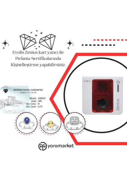 Zenius&primacy 1/2 Yarım Panel 400 Renkli Baskı Ribon(R5H004NAA)