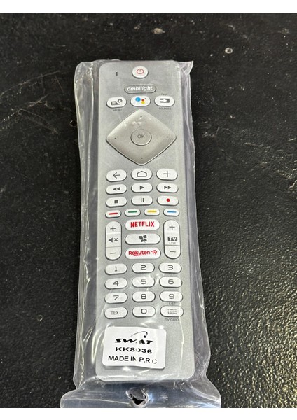 LCD LED Kumanda Phılıps Ambılıght Rakuten Netflıx Tuşlu