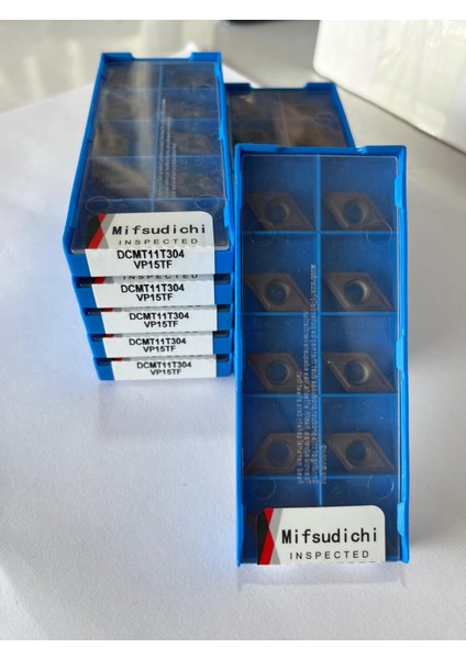 10 Adet Mifsudichi DCMT11T304 VP15TF Japan Cnc Karbür Freze Uçları FMA335ZEJM2E6