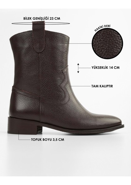 Kadın Hide Kahve Deri Bot fırsatları