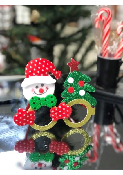 Yılbaşı Temalı Plastik Gözlük (Noel Baba-Çam Ağacı) fiyatları