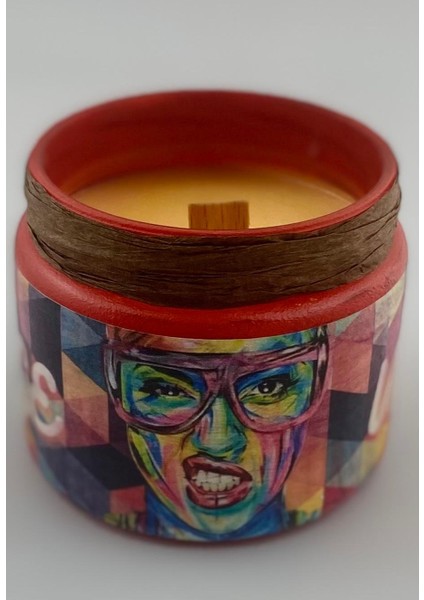Stworkshop Vintage: Hediyelik Özel Tasarım Portakal Aroma Kokulu Mum %100 Doğal Vegan Soya Wax Mum ''hediyeli'' fiyatları