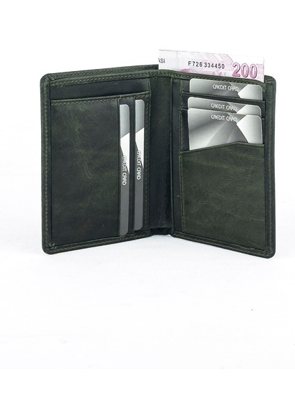 Hakiki Deri Erkek Cüzdan Grazy Yeşil 1755 modelleri
