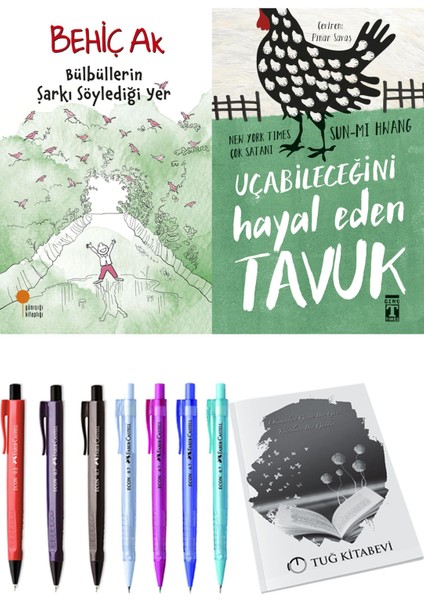 Uçabileceğini Hayal Eden Tavuk ve Bülbüllerin Şarkı Söylediği Yer 2'li Set - Kalem