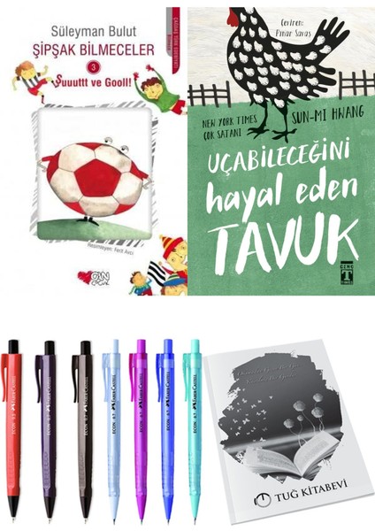 Uçabileceğini Hayal Eden Tavuk ve Şipşak Bilmeceler 3 2'li Set - Kalem