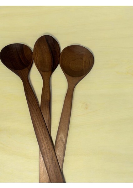 Ceviz Ağacı El Yapımı Kepçe 30cm 3 Lü Set Mutfak Gereçleri fiyatları