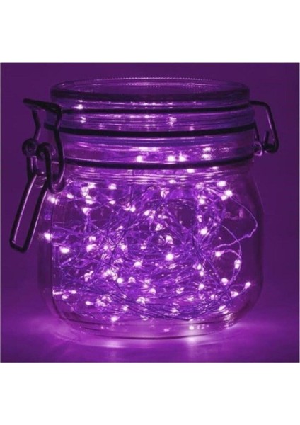 10MT Peri Mor 100 LED Pilli Noel Parti Yılbaşı Ağaç Dekoratif Aydınlatma Lambası Animasyonlu Süslem modelleri