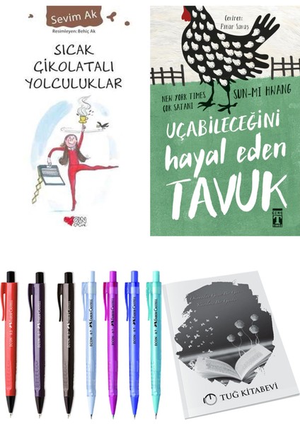 Uçabileceğini Hayal Eden Tavuk ve Sıcak Çikolatalı Yolculuklar 2'li Set - Kalem