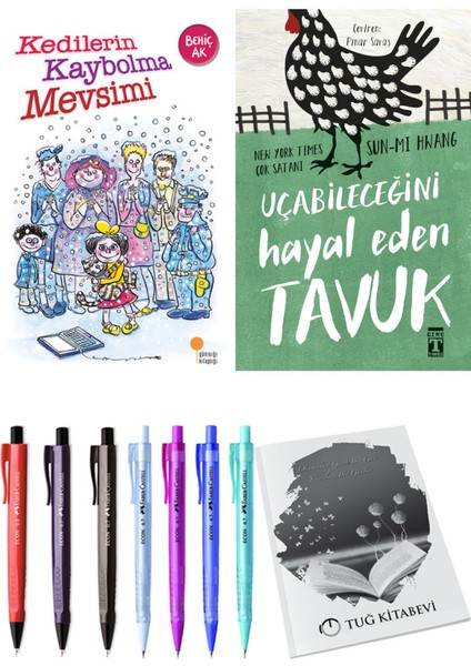 Uçabileceğini Hayal Eden Tavuk ve Kedilerin Kaybolma Mevsimi 2'li Set - Kalem