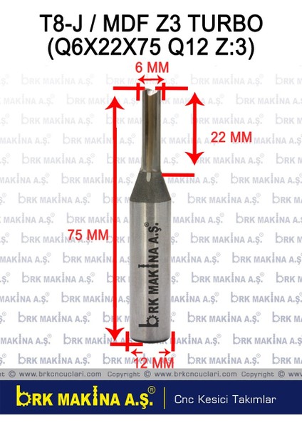 Mdf Mdflam Z3 Turbo Karbür Freze