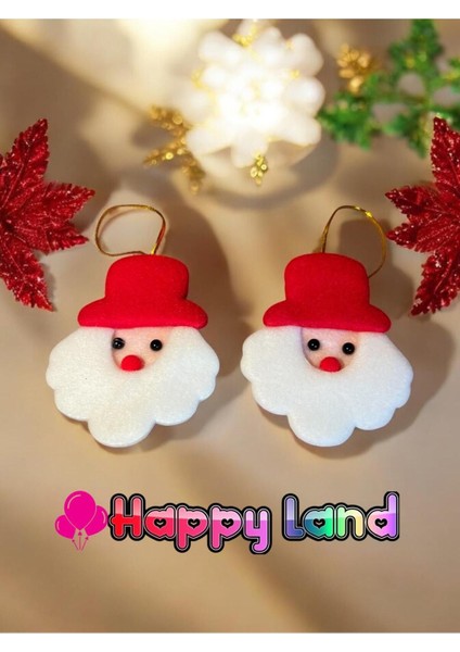 Yılbaşı Çam Ağacı 2'li Noel Baba Süs Peluş Noel Baba Yılbaşı Ağacı Asmalık Süs 8 cm fırsatları