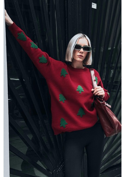 Kadın Nakış Detaylı Triko Kazak T3155 fiyatları