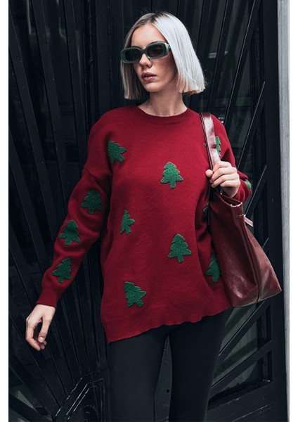 Kadın Nakış Detaylı Triko Kazak T3155 fırsatları