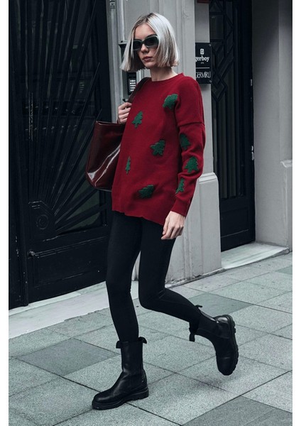 Kadın Nakış Detaylı Triko Kazak T3155 indirimleri