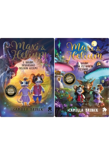 Maxi & Helium 1. Bölüm: Duvardaki Deliğin Gizemi - Maxi & Helium 2. Bölüm: Altın Peynir’in Peşinde (Ciltli) - Camilla Brinck