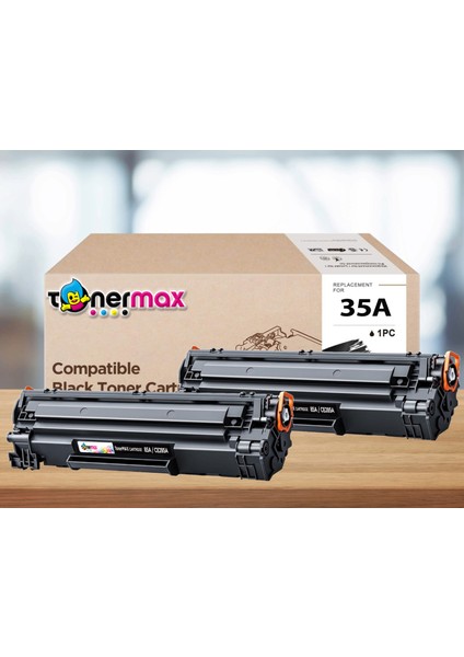 Hp Laserjet P1005 Muadil Toner 2'li Paket / CB435A