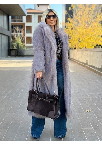 3877 Uzun Kürk Kaban Kahve