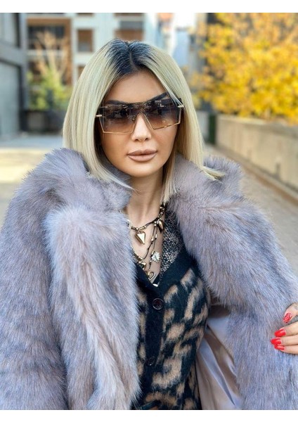 3877 Uzun Kürk Kaban Kahve fiyatları