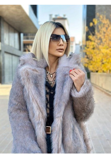 3877 Uzun Kürk Kaban Kahve fırsatları