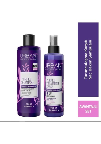 Mor Şampuan 250 ml Sülfatsız + Mor Sıvı Krem 250 ml Set