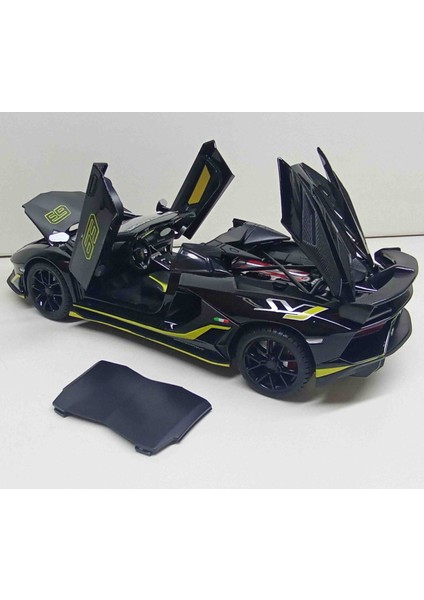 1:24 Sesli Işıklı Lamborghini Aventador 63 ( Full Açılan Model)