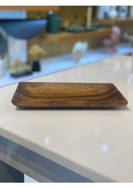 Akasya Dikdörtgen Tabak 25 Cm fiyatları