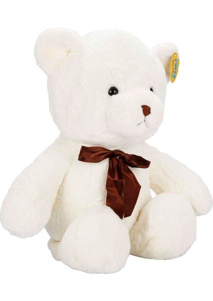 Peluş Ayı Kurdaleli 45 cm 47705 Krem