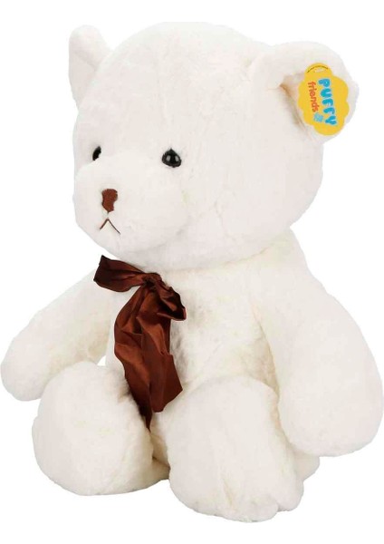 Peluş Ayı Kurdaleli 45 cm 47705 Krem