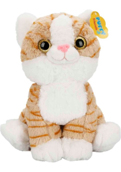 Peluş Kedi Bıyıksız 30 cm 47743 Krem