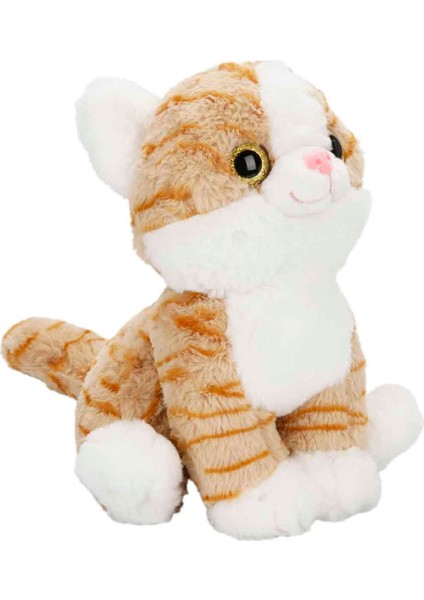 Peluş Kedi Bıyıksız 30 cm 47743 Krem