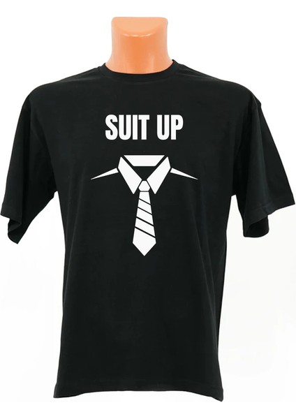 Suit Up Baskılı Tişört
