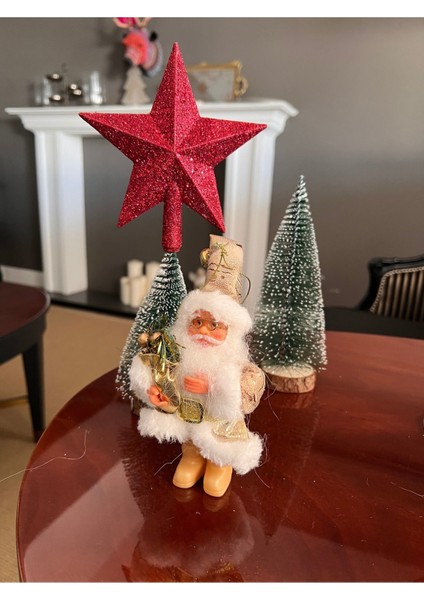 Gold Noel Baba 13 cm Ipli Altın Yılbaşı Yeniyıl Newyear Christmas Dekor Süs Sakallı Çanlı fiyatları