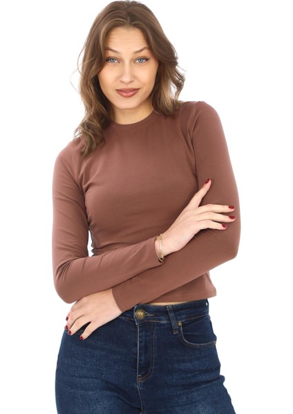 Likralı Pamuk Tişört-Slim Fit 4'lü Satış-Krem-Açık Kahve-Turuncu-Füme fırsatları
