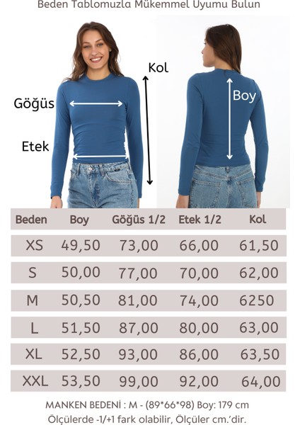 Likralı Pamuk Tişört-Slim Fit -Indigo indirimleri